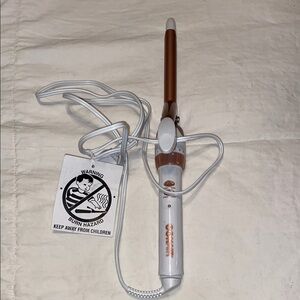 Conair White and Copper Curling Iron